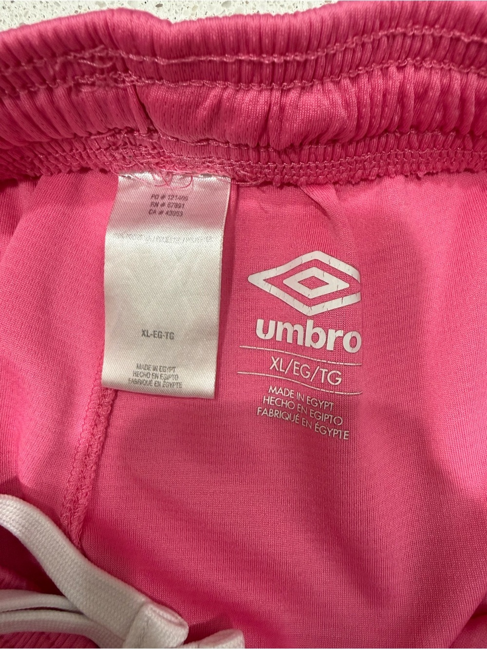 Umbro Women's Pink Athletic Shorts - 6in Inseam - Picture 3 of 4